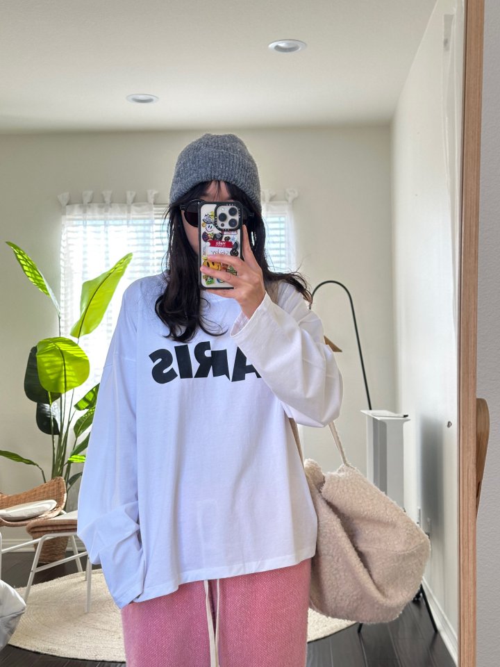 Via - Korean Women Fashion - #momslook - Loose Paris Tee - 10