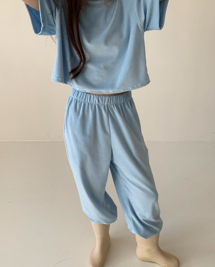 Via - Korean Women Fashion - #momslook - Veloure Set - 2