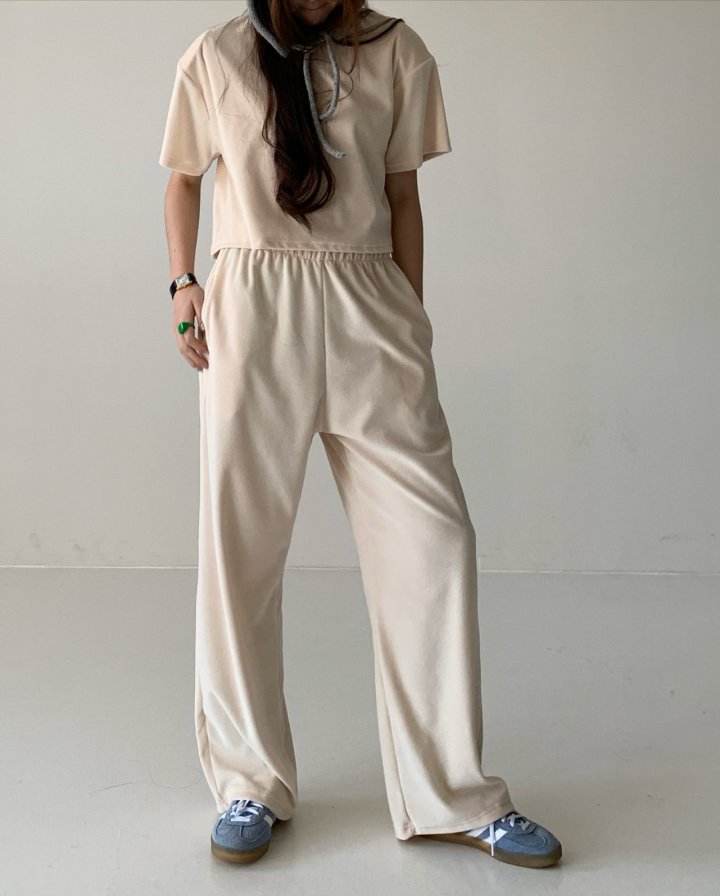 Via - Korean Women Fashion - #momslook - Veloure Set - 3