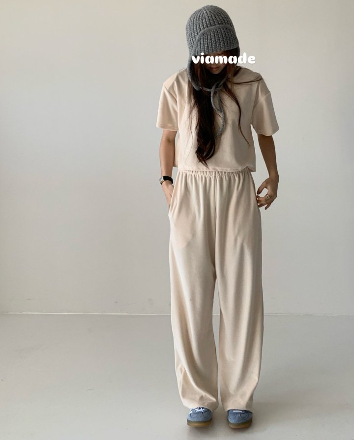 Via - Korean Women Fashion - #momslook - Veloure Set - 5