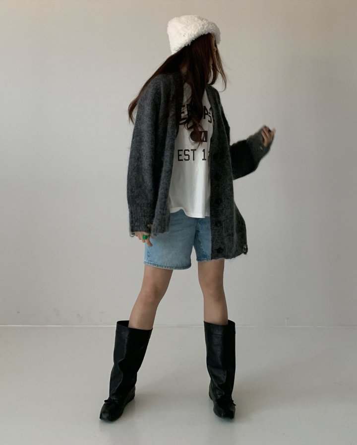 Via - Korean Women Fashion - #momslook - Over Long Cardigan - 2