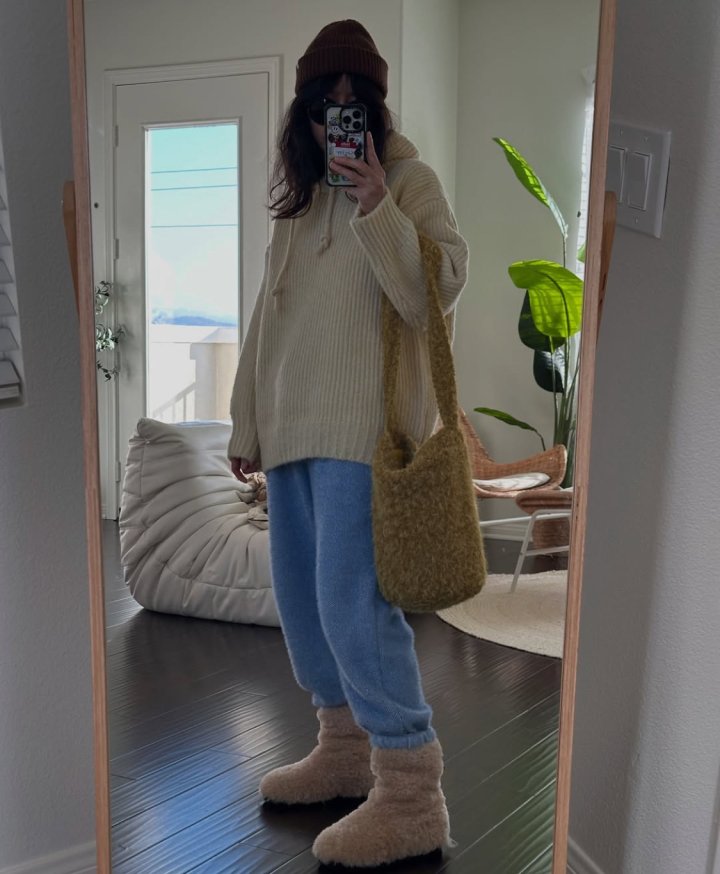 Via - Korean Women Fashion - #momslook - Hood Knit Pullover - 10