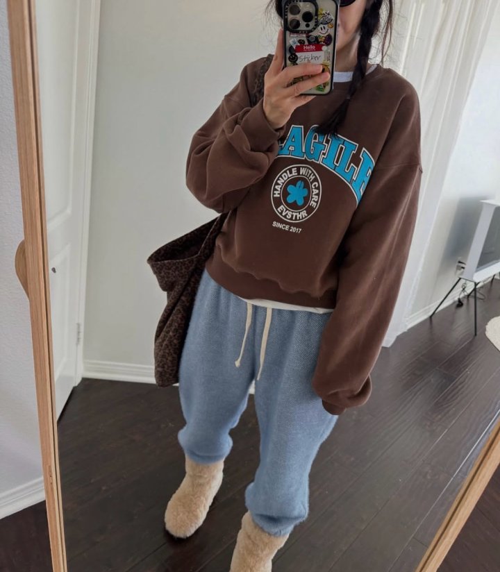 Via - Korean Women Fashion - #momslook - Clover Sweatshirts - 11