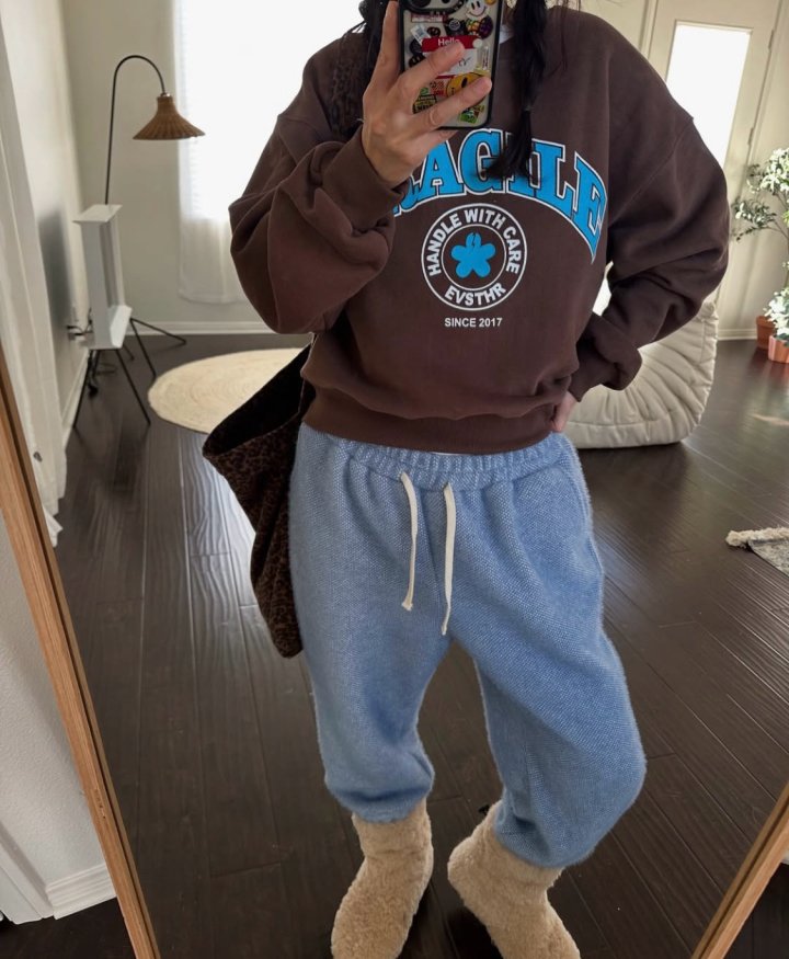 Via - Korean Women Fashion - #momslook - Clover Sweatshirts - 7