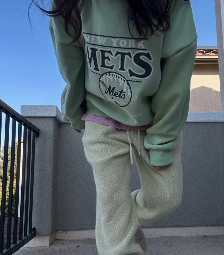 Via - Korean Women Fashion - #momslook - Newyork Mets Sweatshirts - 7