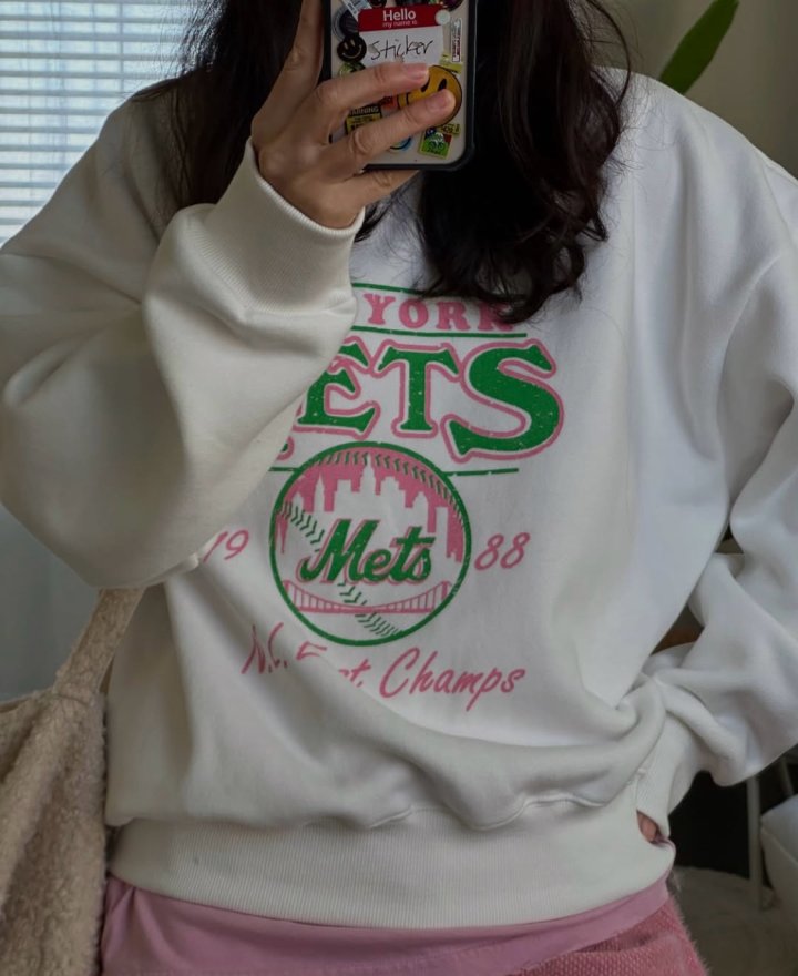 Via - Korean Women Fashion - #momslook - Newyork Mets Sweatshirts - 10