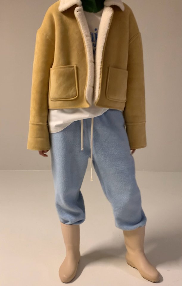 Via - Korean Women Fashion - #momslook - Latte Mustang Jacket - 11