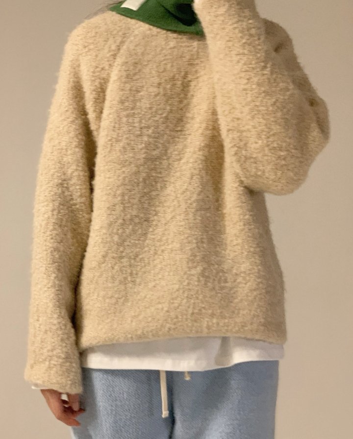 Via - Korean Women Fashion - #momslook - Bookle Knit Pullover - 5