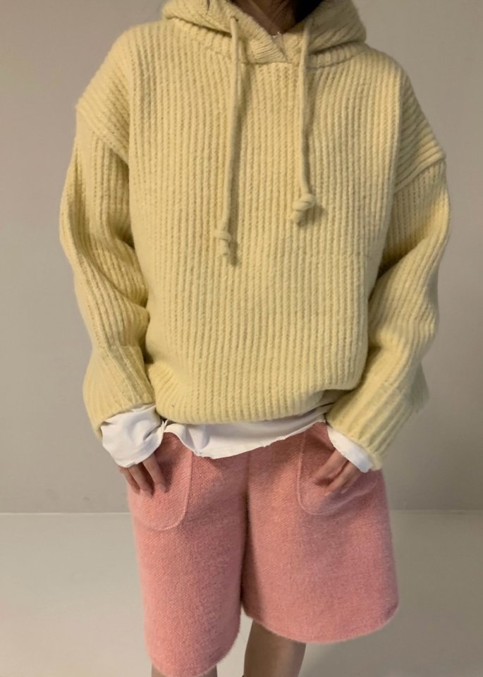 Via - Korean Women Fashion - #pursuepretty - Hood Knit Pullover - 5