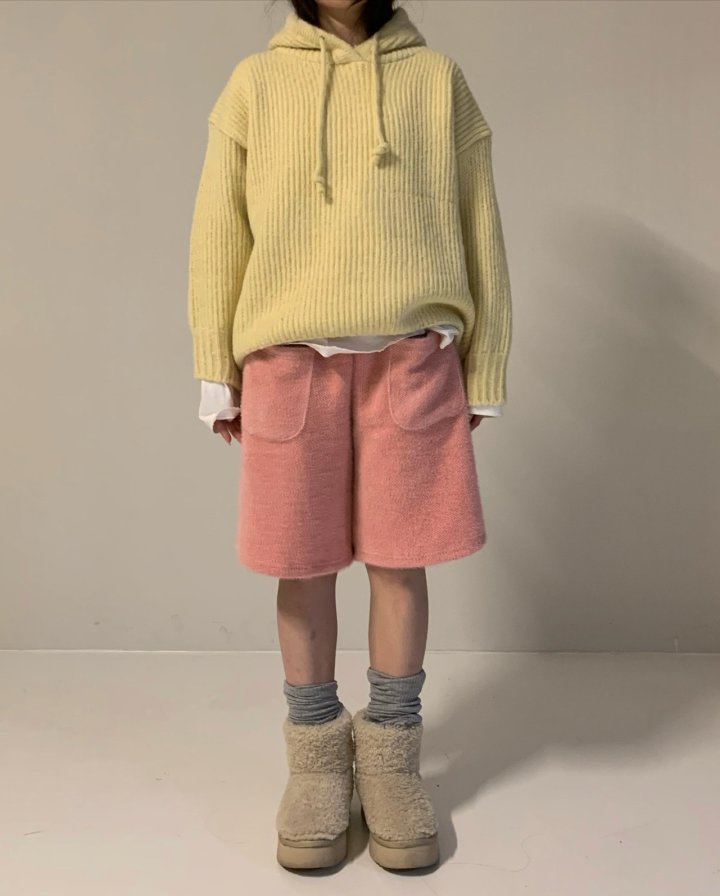 Via - Korean Women Fashion - #restrostyle - Hood Knit Pullover - 6