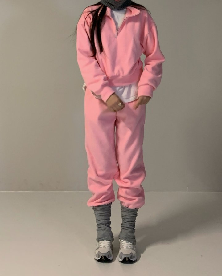 Via - Korean Women Fashion - #restrostyle - Fleece Set - 4