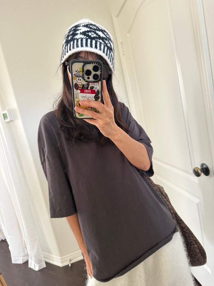 Via - Korean Women Fashion - #shopsmall - Single Vintage Tee - 3