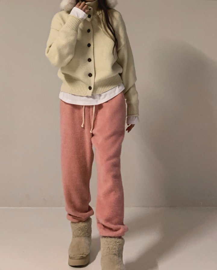Via - Korean Women Fashion - #shopsmall - Turtleneck Cardigan - 7