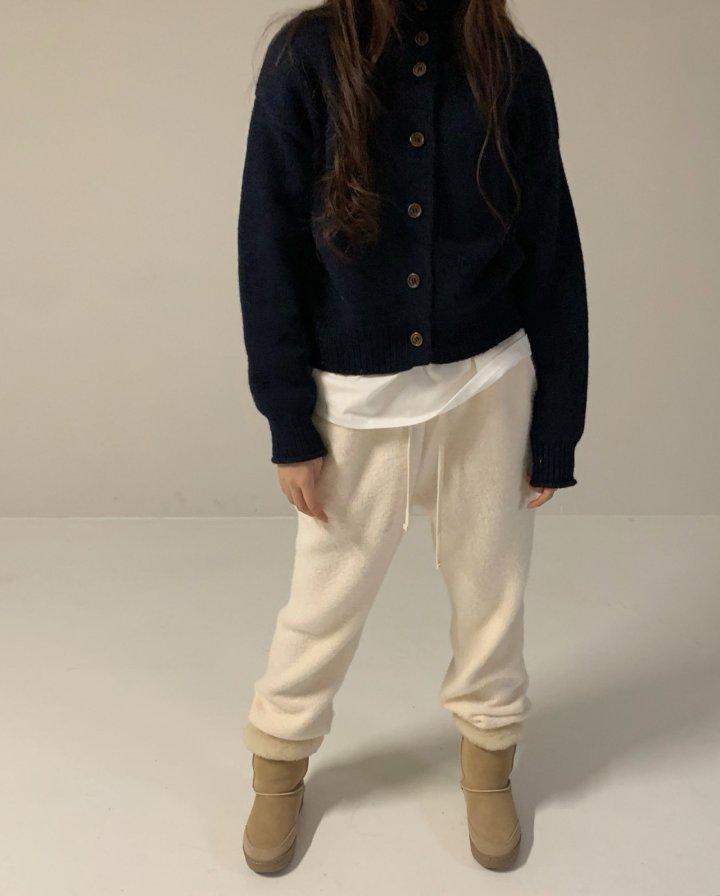 Via - Korean Women Fashion - #shopsmall - Turtleneck Cardigan - 6