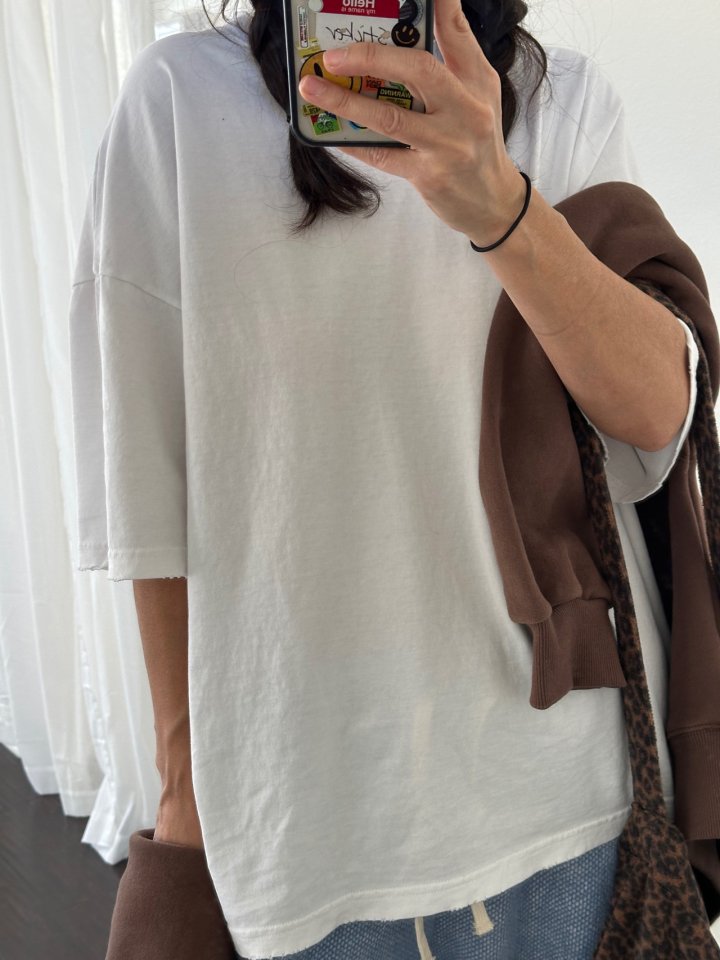 Via - Korean Women Fashion - #thatsdarling - Single Vintage Tee - 5