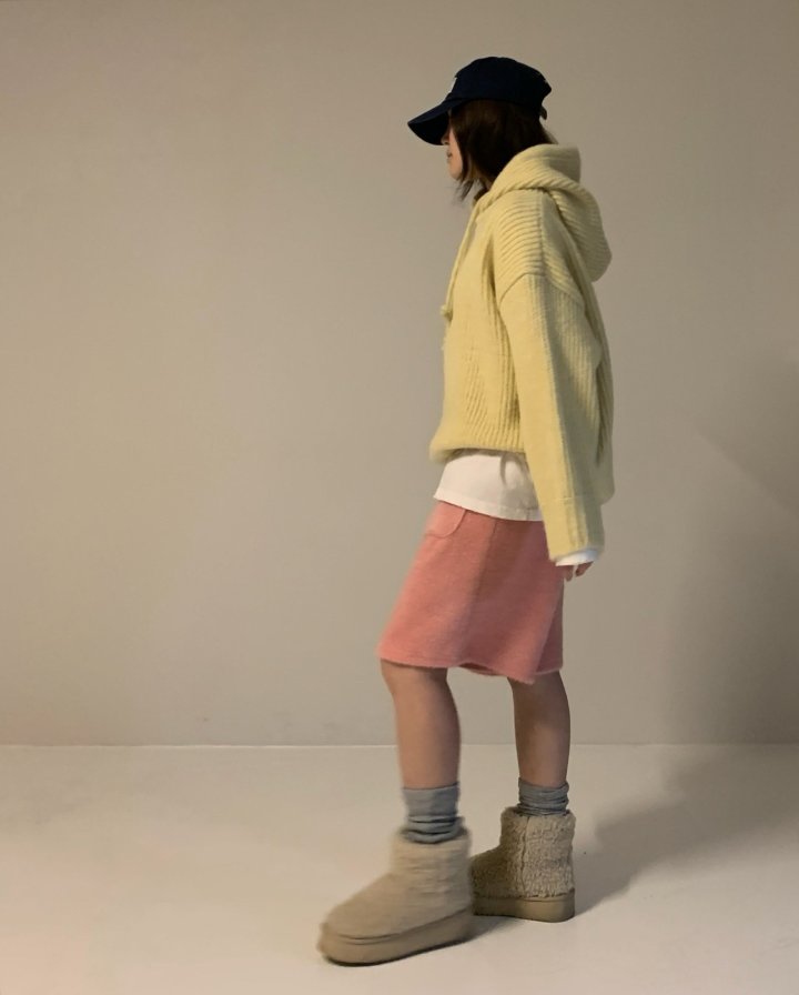 Via - Korean Women Fashion - #vintageinspired - Hood Knit Pullover - 4