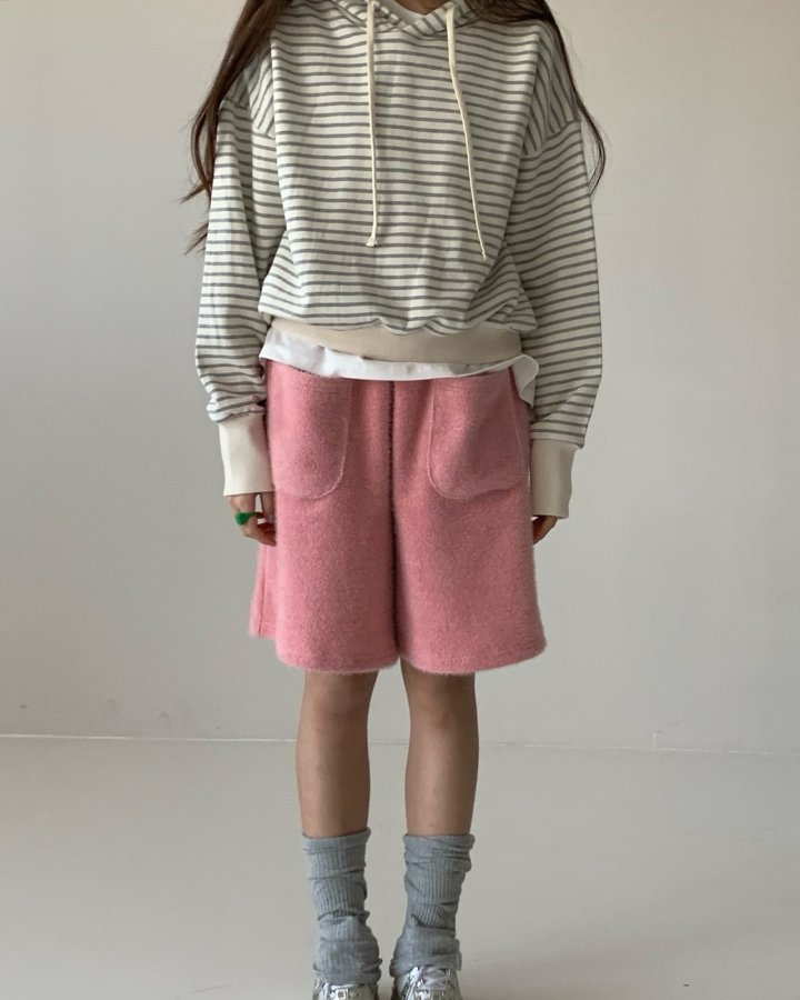 Via - Korean Women Fashion - #womensfashion - Stripe Hoodie - 8