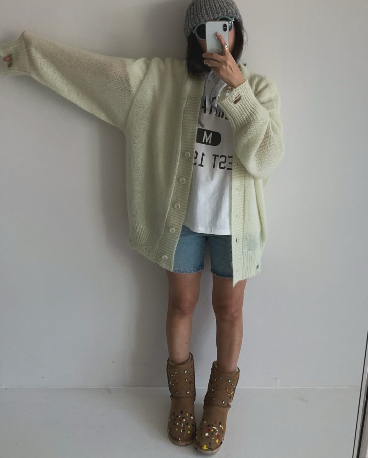 Via - Korean Women Fashion - #womensfashion - Over Long Cardigan - 7