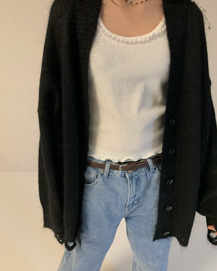 Via - Korean Women Fashion - #womensfashion - Over Long Cardigan - 2