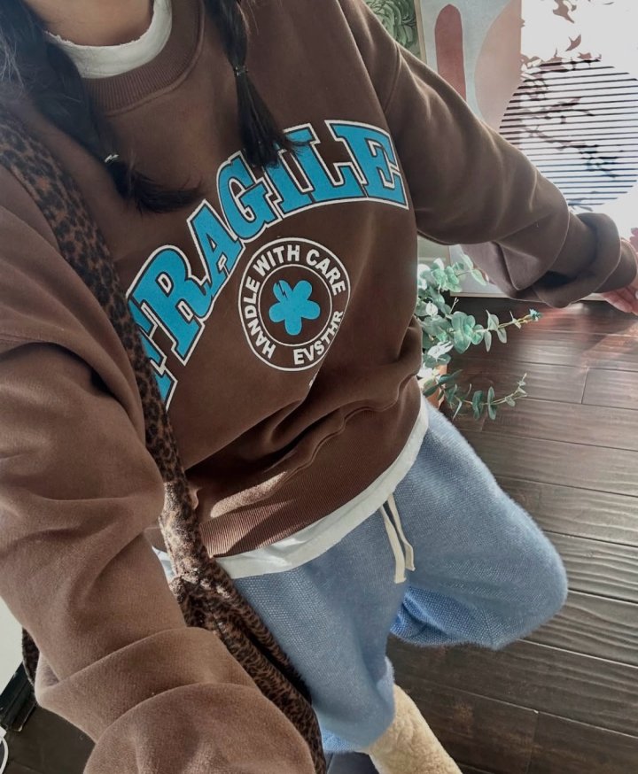 Via - Korean Women Fashion - #momslook - Clover Sweatshirts - 4
