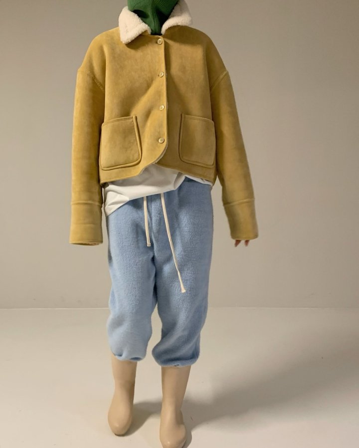 Via - Korean Women Fashion - #womensfashion - Latte Mustang Jacket - 2