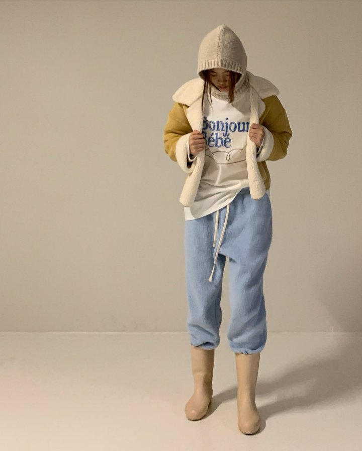 Via - Korean Women Fashion - #womensfashion - Latte Mustang Jacket - 6