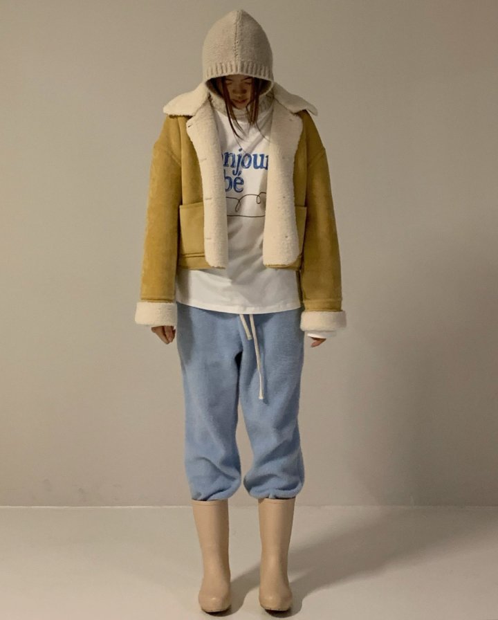 Via - Korean Women Fashion - #womensfashion - Latte Mustang Jacket - 8
