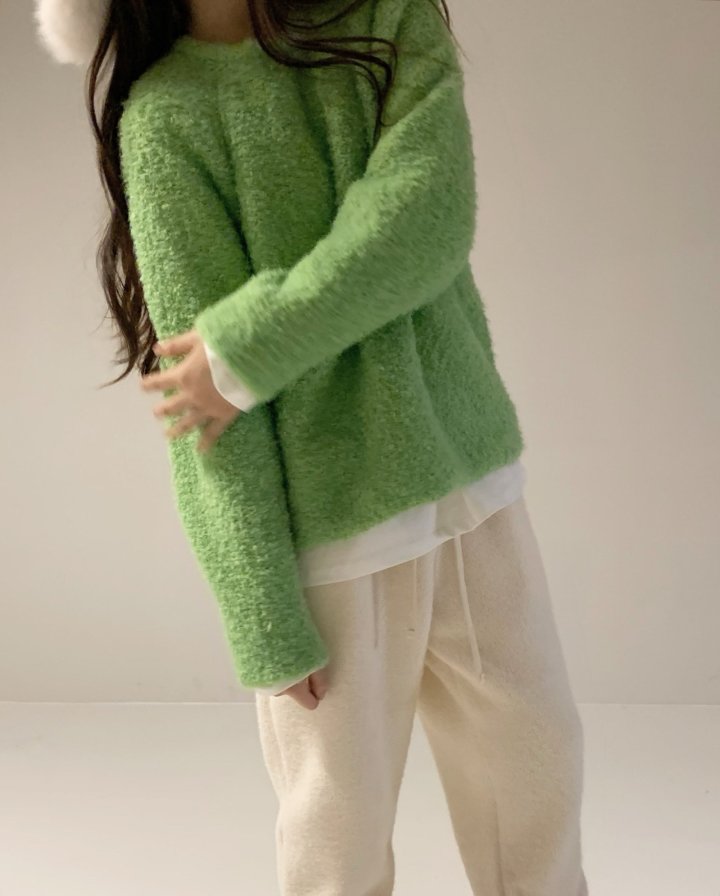 Via - Korean Women Fashion - #womensfashion - Bookle Knit Pullover