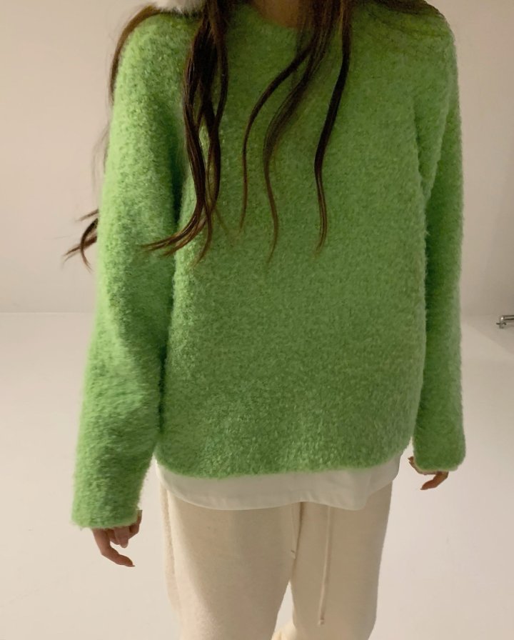 Via - Korean Women Fashion - #womensfashion - Bookle Knit Pullover - 5