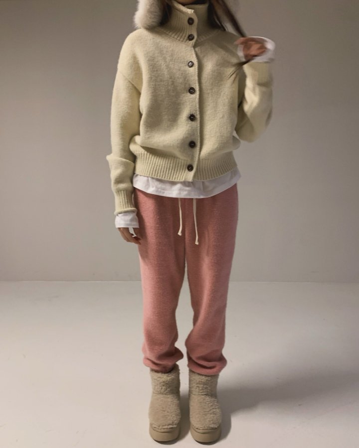 Via - Korean Women Fashion - #womensfashion - Turtleneck Cardigan
