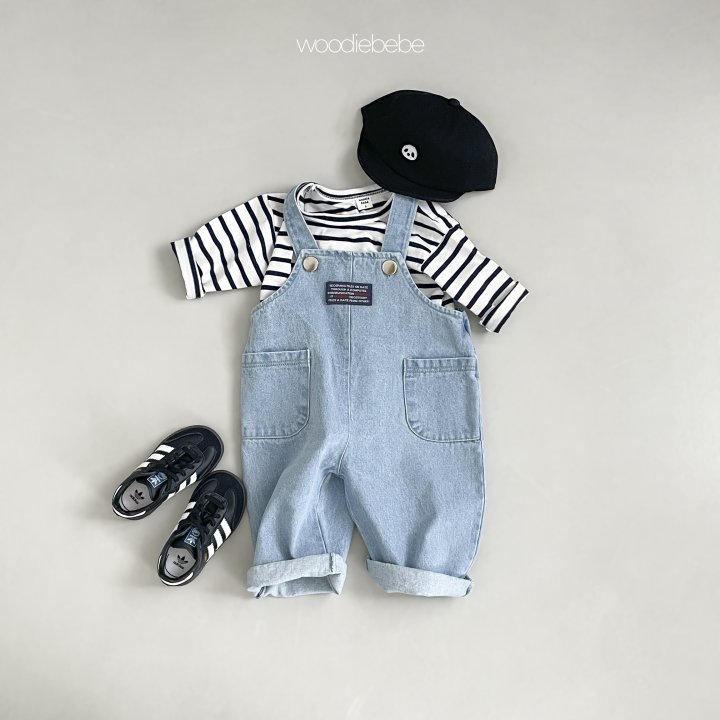 Woodie - Korean Baby Fashion - #babyclothing - Denim Overalls - 10