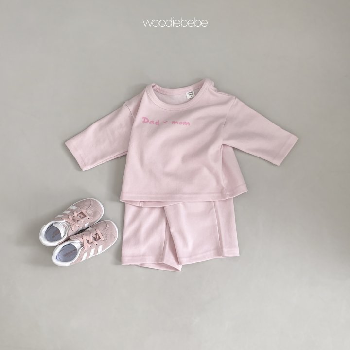 Woodie - Korean Baby Fashion - #babyootd - Spring Uni Top Bottom Set - 8