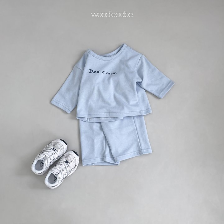 Woodie - Korean Baby Fashion - #babyoutfit - Spring Uni Top Bottom Set - 10