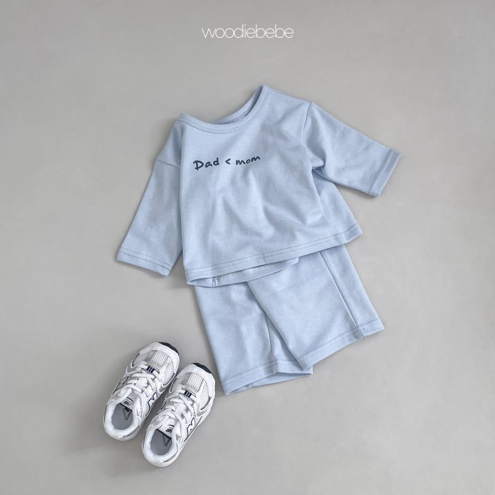 Woodie - Korean Baby Fashion - #babywear - Spring Uni Top Bottom Set - 11