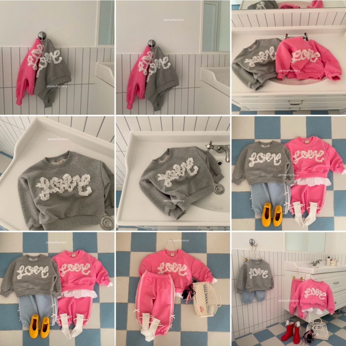 Yellow Factory - Korean Children Fashion - #childrensboutique - Love Sweatshirts