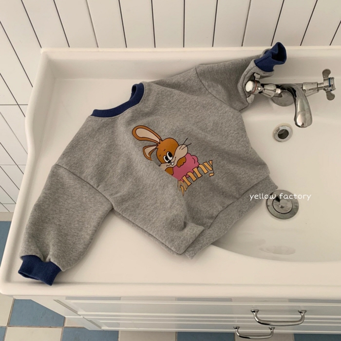 Yellow Factory - Korean Children Fashion - #kidsshorts - Bunny Sweatshirts - 8