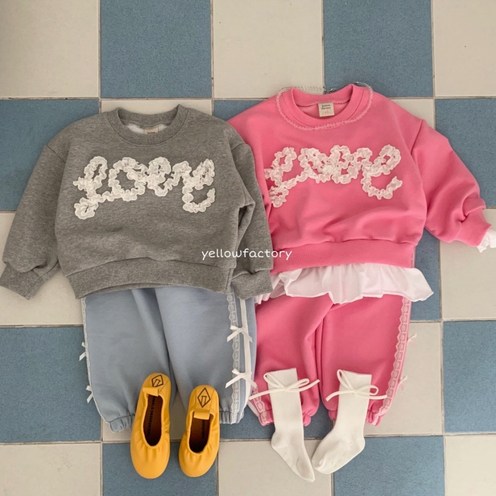 Yellow Factory - Korean Children Fashion - #kidsstore - Love Sweatshirts - 6