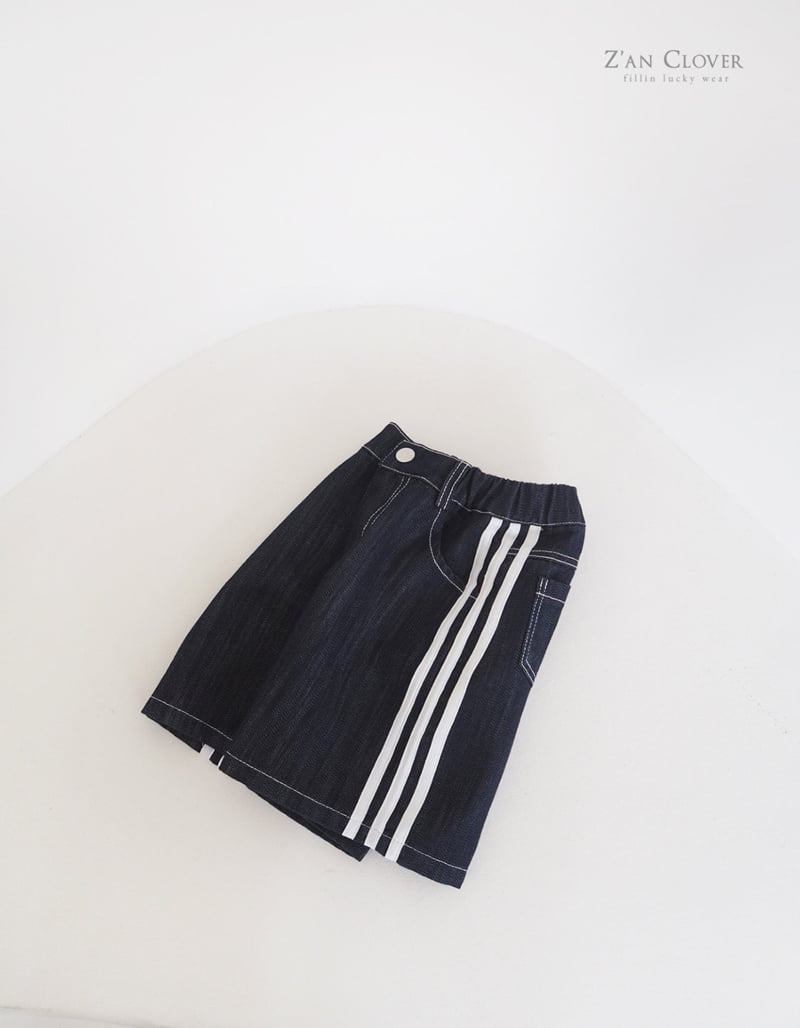 Zan Clover - Korean Children Fashion - #prettylittlegirls - Line Bermuda Pants - 4