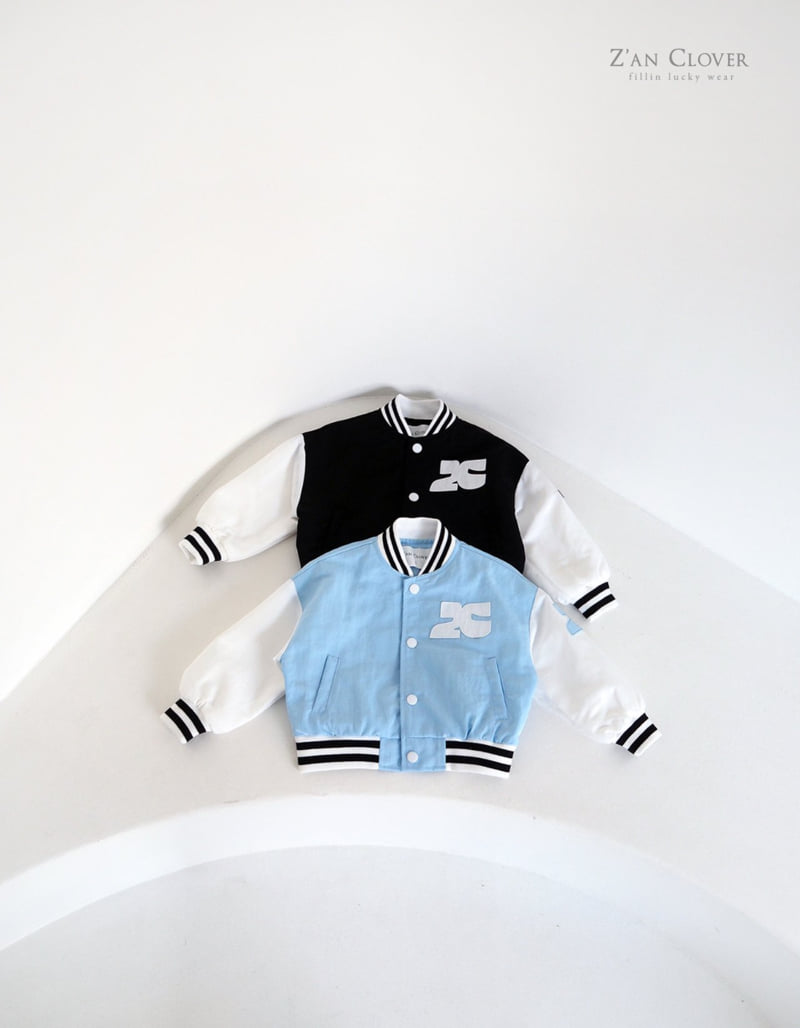 Zan Clover - Korean Children Fashion - #childofig - Baseball Varsity Jacket - 3