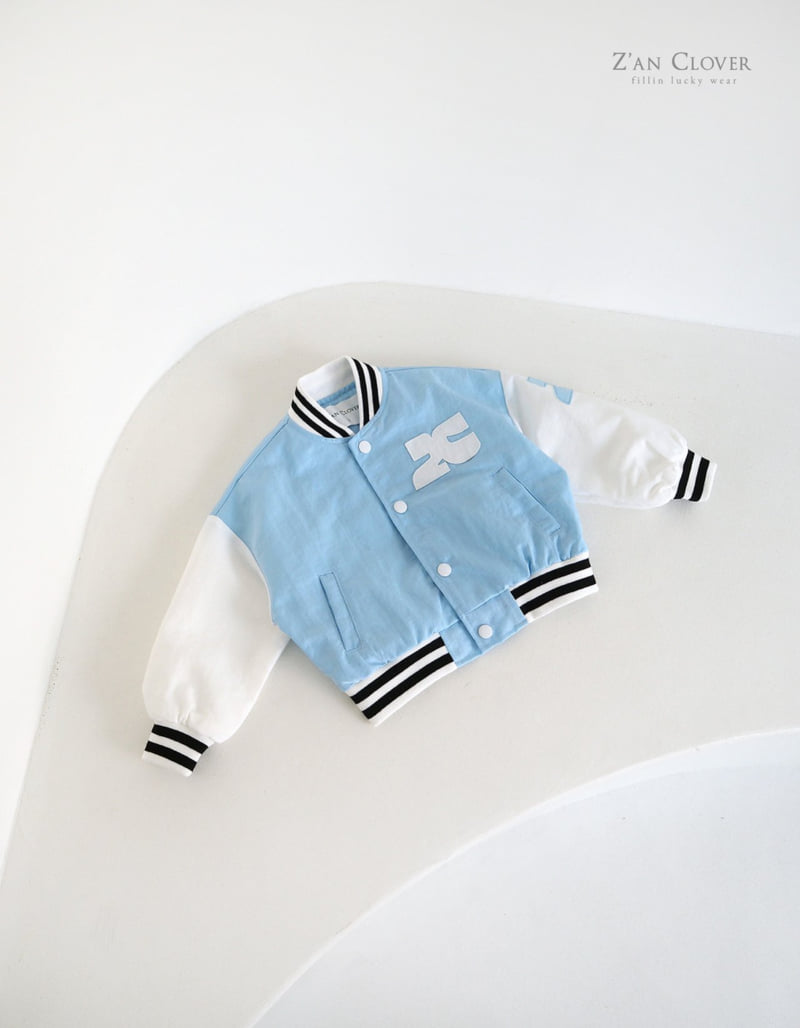 Zan Clover - Korean Children Fashion - #childofig - Baseball Varsity Jacket - 4