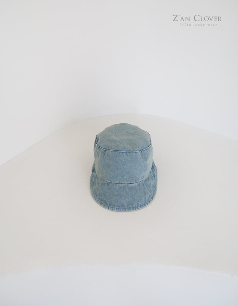 Zan Clover - Korean Children Fashion - #childofig - Denim Triangle Bucket Hat - 4