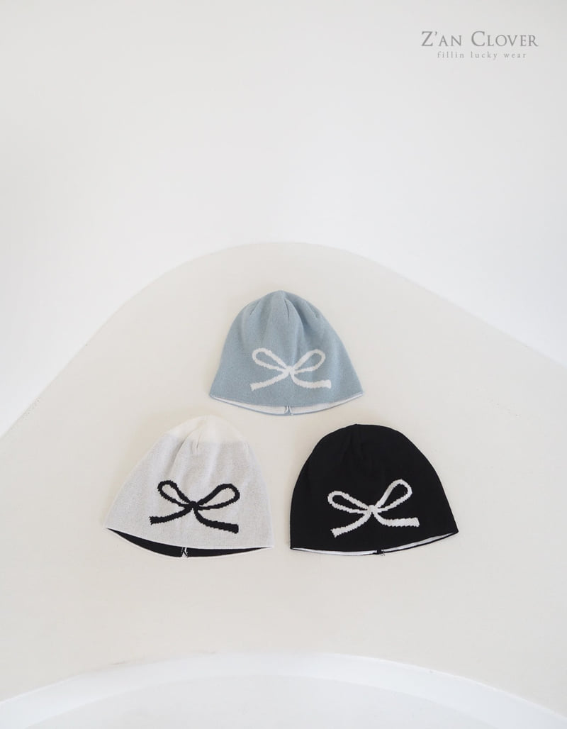 Zan Clover - Korean Children Fashion - #childofig - Ribbon Beanie - 2