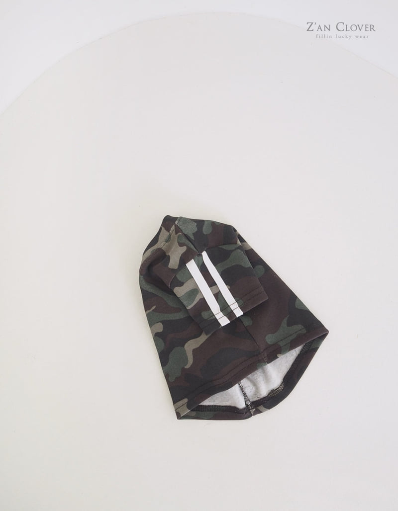 Zan Clover - Korean Children Fashion - #childrensboutique - Camo V Short Tee - 10