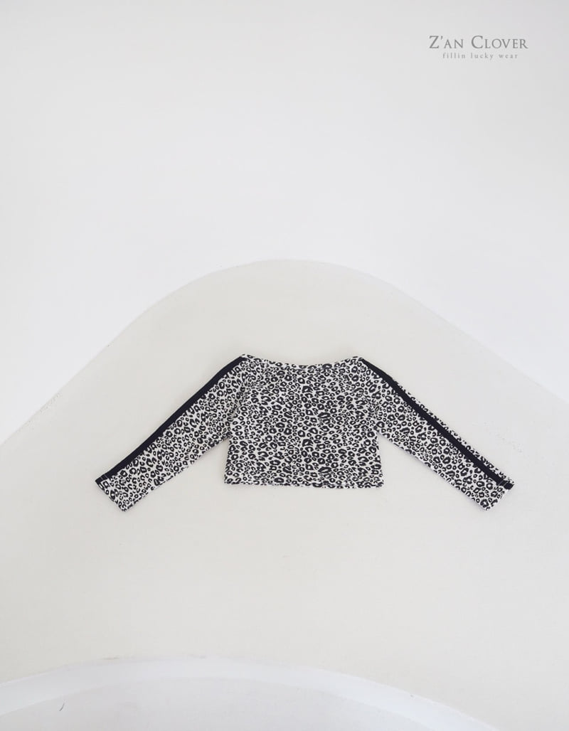 Zan Clover - Korean Children Fashion - #childrensboutique - Tape Leopard Tee - 7