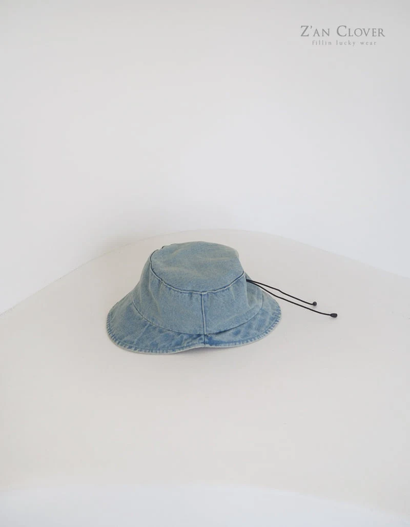 Zan Clover - Korean Children Fashion - #childrensboutique - Denim Triangle Bucket Hat - 5