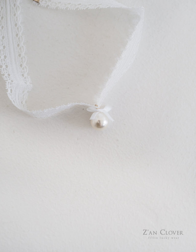 Zan Clover - Korean Children Fashion - #discoveringself - Lace Pearl Choker - 9