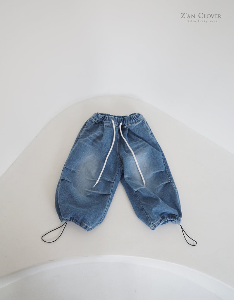Zan Clover - Korean Children Fashion - #designkidswear - Denim Balloon Pants - 4