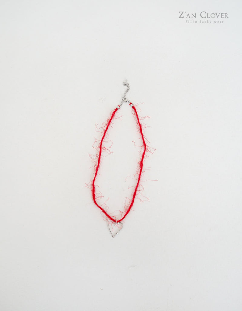 Zan Clover - Korean Children Fashion - #fashionkids - Crack Heart Necklace - 11