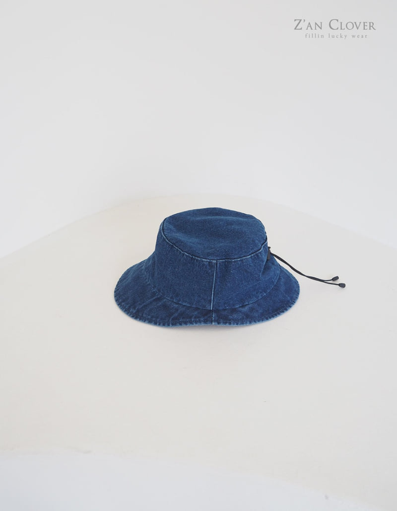 Zan Clover - Korean Children Fashion - #fashionkids - Denim Triangle Bucket Hat - 8