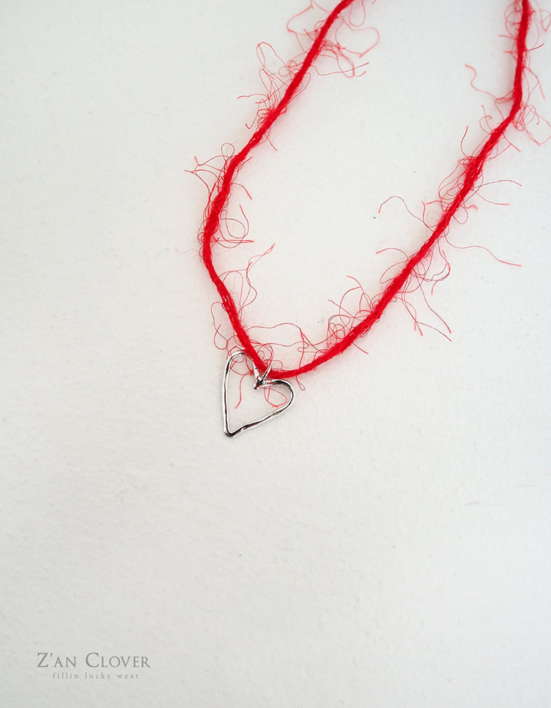 Zan Clover - Korean Children Fashion - #kidsshorts - Crack Heart Necklace - 12